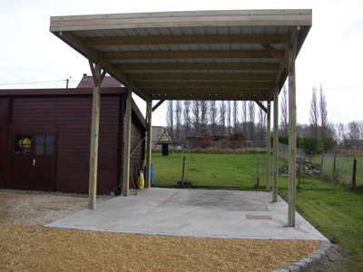 abris bois pour camping car