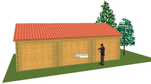 garage pour 3 voiture