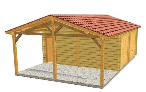garage avec appentis
