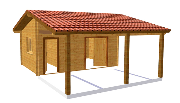 garage avec appentis