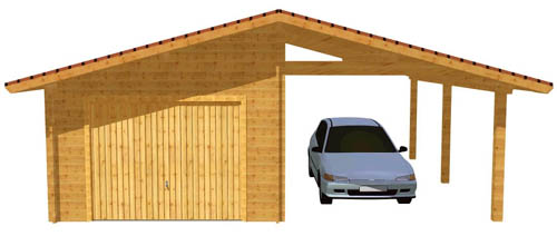 garage avec appentis