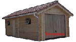 garage bois une place